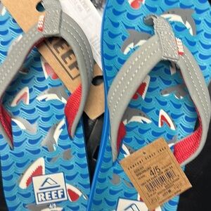 Reef Shark Print Flip Flops